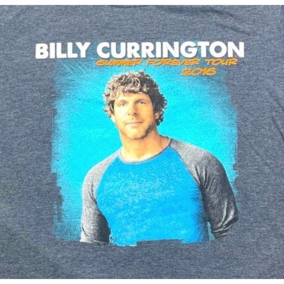 Billy Currington Mens Size Large 2016 Summer Forever Tour T-Shirt - Picture 2 of 6